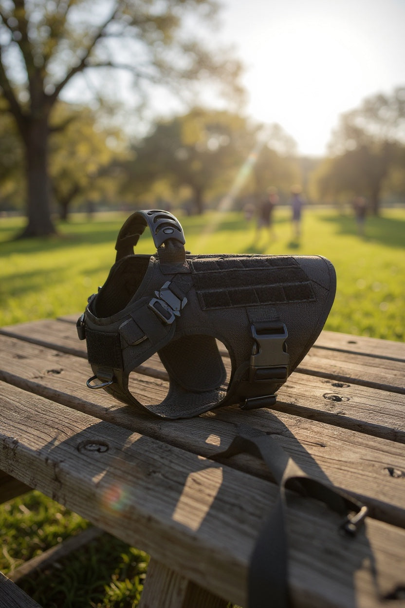 Military-Grade Large Dog Harness for Training - Tactical Vest for French Bulldogs, German Shepherds, and Malinois