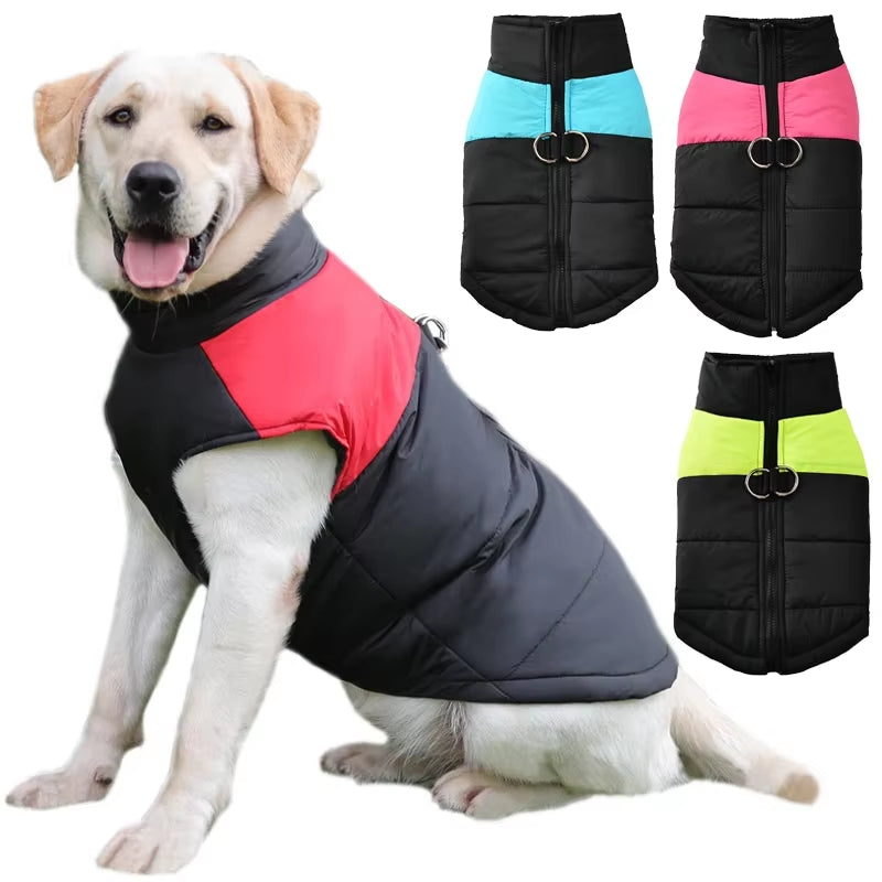 Premium Waterproof Winter Vest Jacket for Small Dogs & Cats - Cozy Outdoor Coat with D-Ring for Pugs, Labradors & More!
