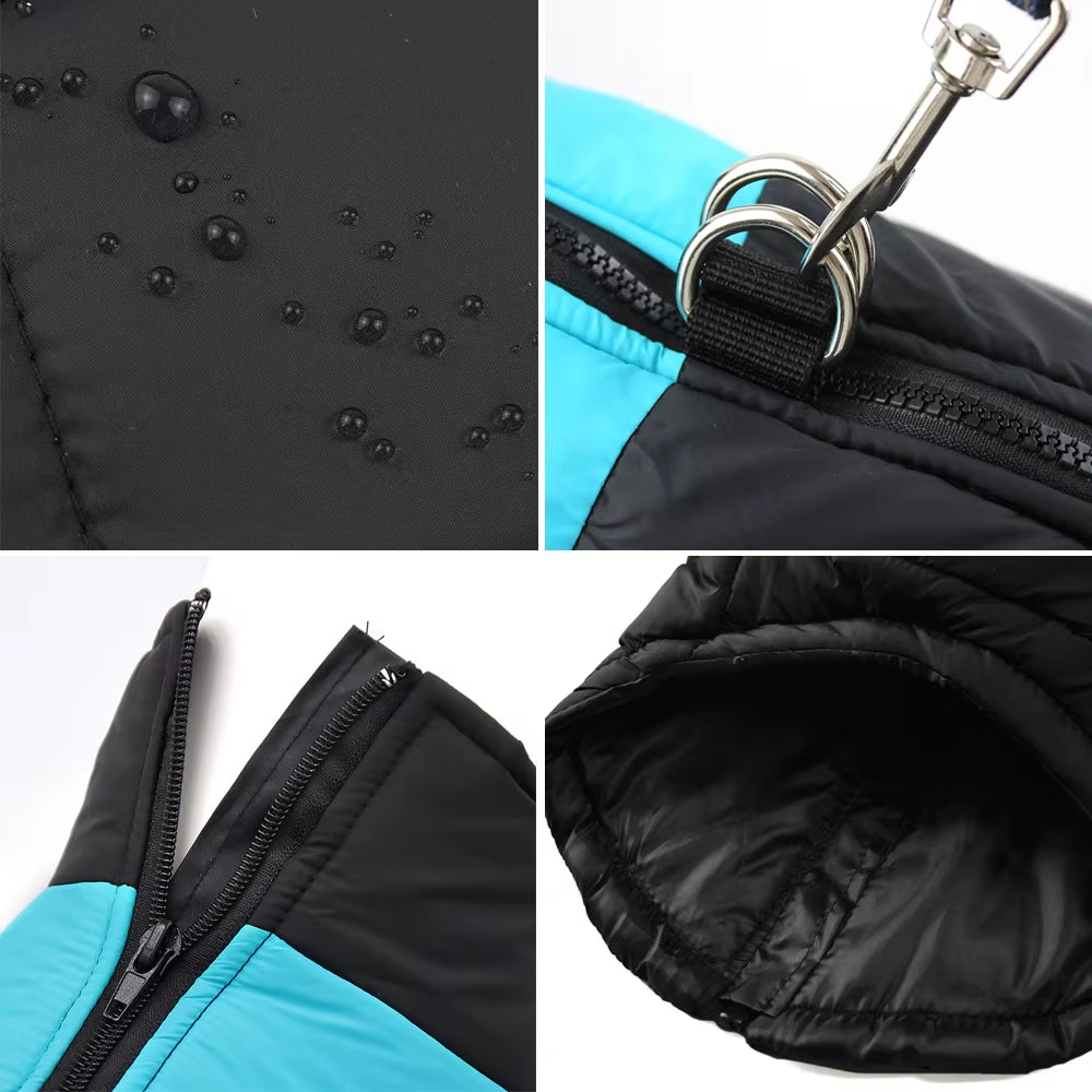 Premium Waterproof Winter Vest Jacket for Small Dogs & Cats - Cozy Outdoor Coat with D-Ring for Pugs, Labradors & More!