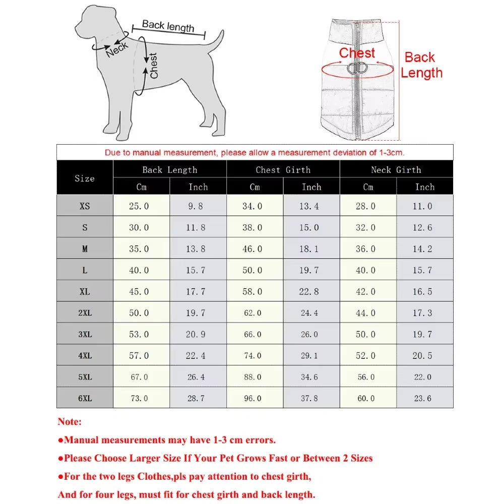 Premium Waterproof Winter Vest Jacket for Small Dogs & Cats - Cozy Outdoor Coat with D-Ring for Pugs, Labradors & More!