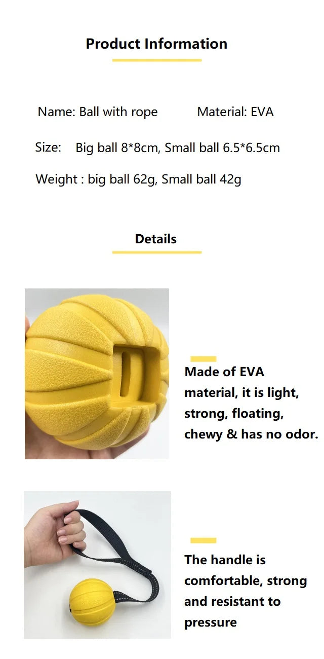 K9Cannon™ Durable Training Dog Toy Ball on a Rope