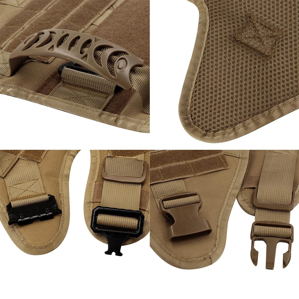 Military-Grade Large Dog Harness for Training - Tactical Vest for French Bulldogs, German Shepherds, and Malinois