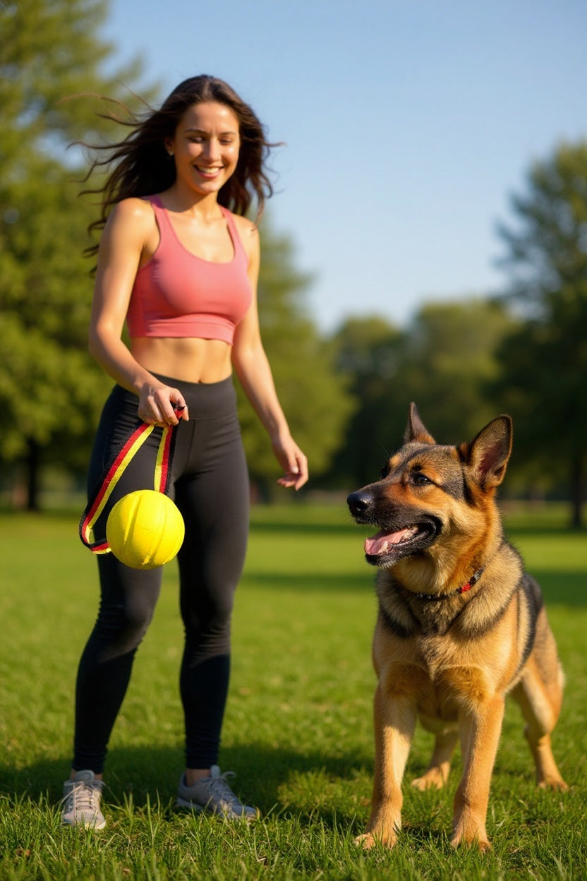 K9Cannon™ Durable Training Dog Toy Ball on a Rope